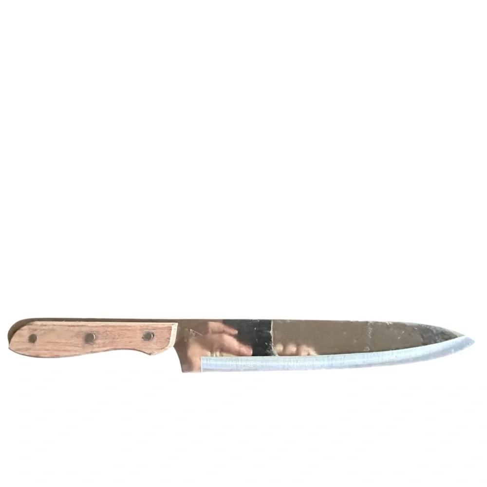 Vintage Emperor Steel Savoy Japan‎ Carving Chef Knife Wood Handle Stainless